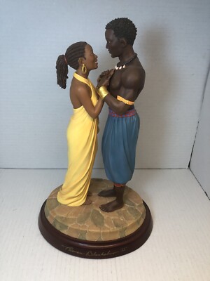 Signed Thomas Blackshear s Ebony Vision 2003  The Proposal   #761 Figurine