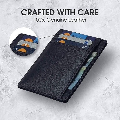 Porta carte di credito Protezione rfid da Uomo Card Portatessere Slim  Portafogli | eBay