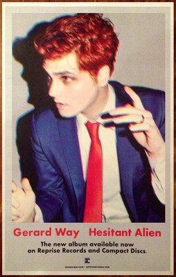 GERARD WAY Hesitant Alien Ltd Ed Discontinued RARE Poster! MY