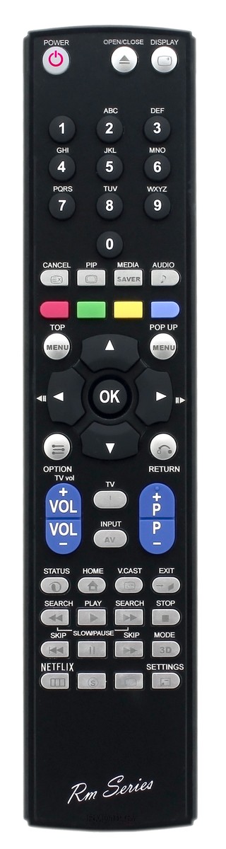 RM Series Remote Control fits PANASONIC DMP-BDT180 DMPBDT180EB DMP 