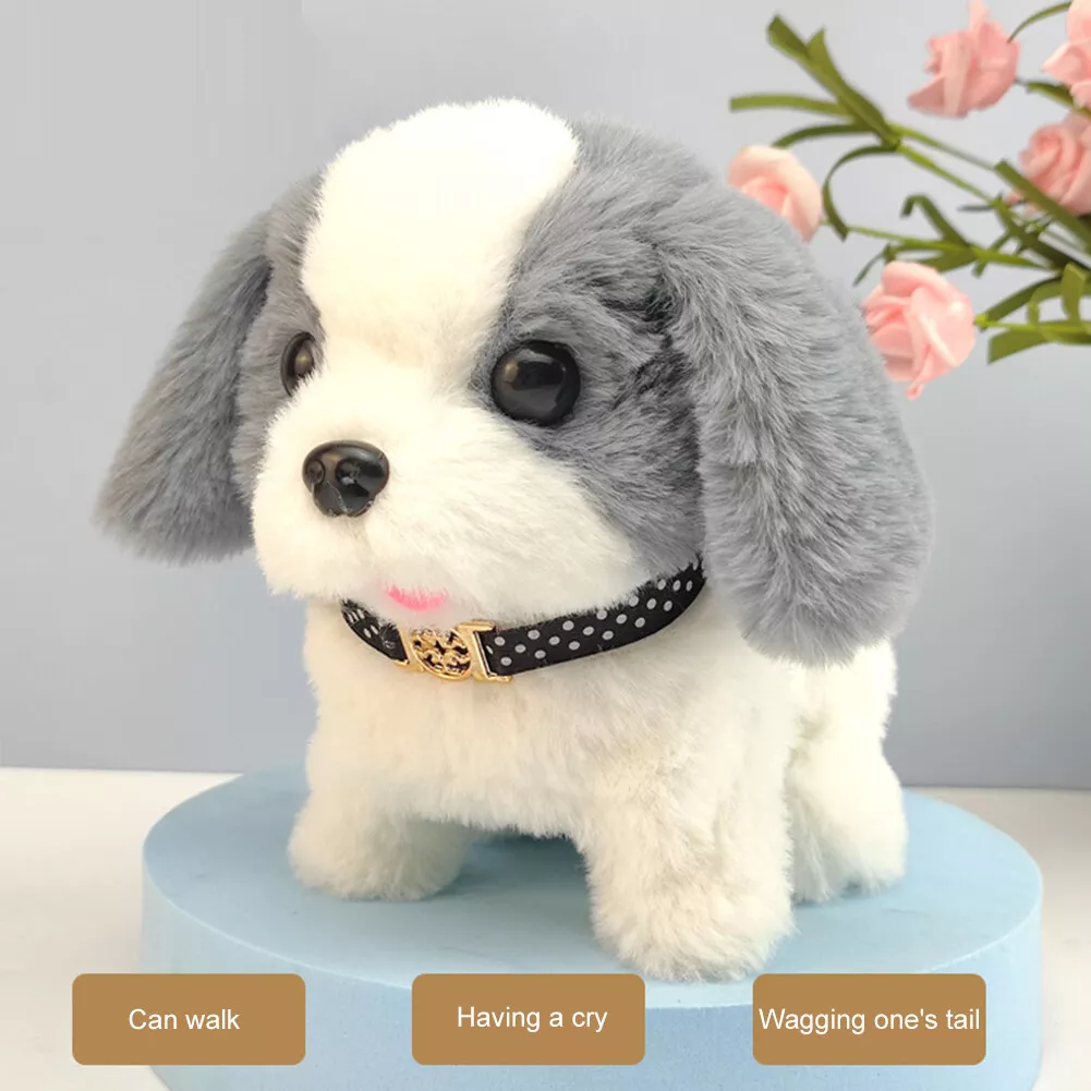 Electronic Robot Dog Battery Powered Dog Plush Toy Collar St