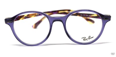 Ray Ban RB7118 8020 Transparent Purple/Tortoise New Authentic 48