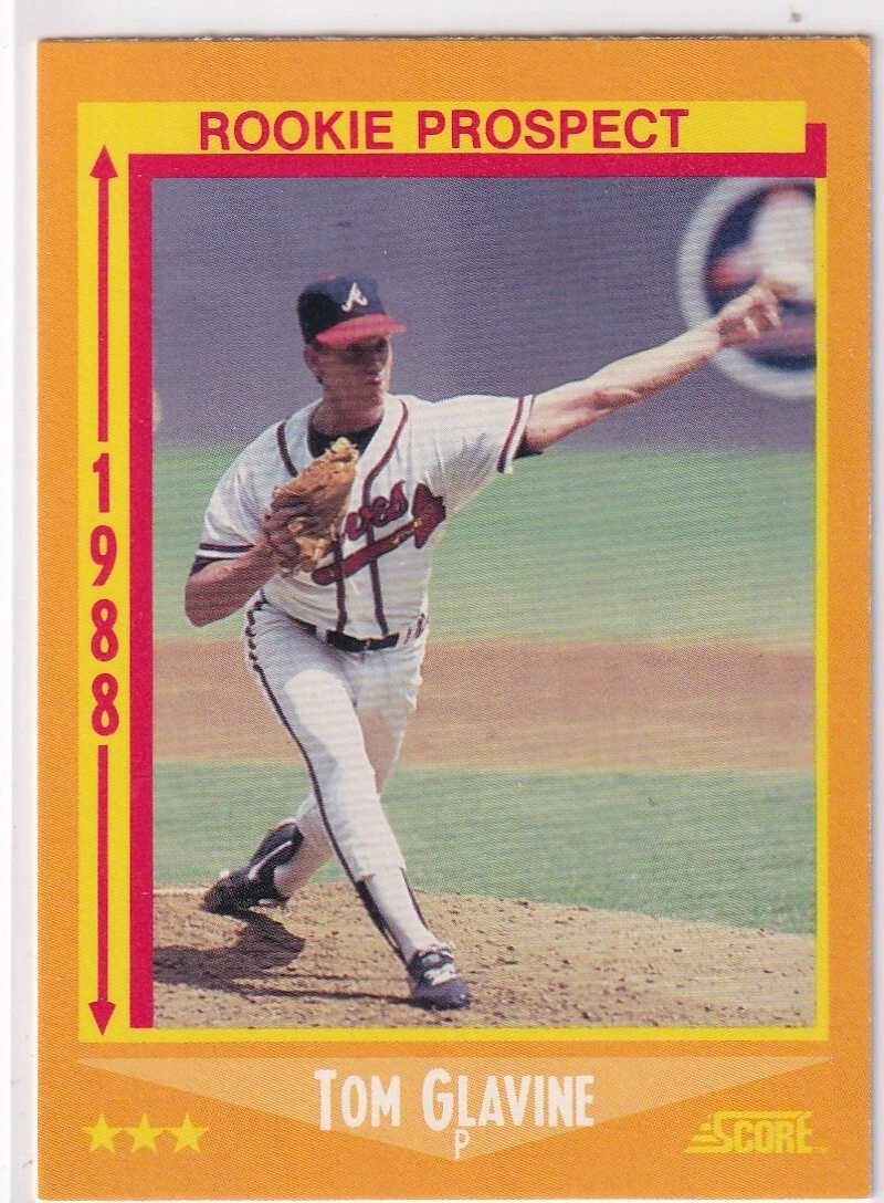 Tom Glavine trading card