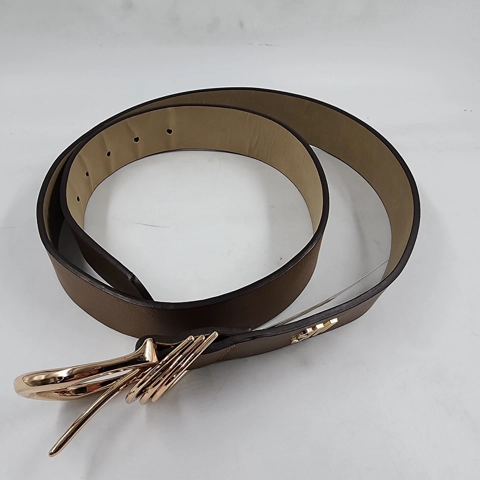 Cinturón Steve Madden Multi D-Ring Keeper con herrajes dorados para mujer XL marrón Foto 4 de 4