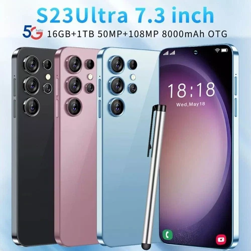 7.3" Unlocked S23Ultra 4G 5G Smartphone Android 16GB+1TB Dual SIM Mobile Phones- - Picture 4 of 27
