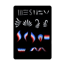 Bowitzki Black Face Painting Board A4 Face Paint Practice Board Reusable 2 pcs