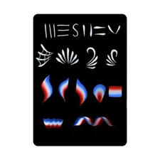 Bowitzki Black Face Painting Board A4 Face Paint Practice Board Reusable 2 pcs