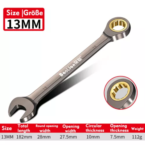 6mm - 32mm Ratschen-Ringmaulschlüssel Ratschenschlüssel Knarrenschlüssel SW - Bild 15 von 58