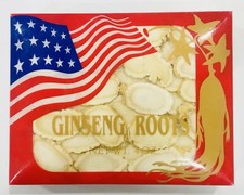 American Wisconsin Ginseng Large Root Slices            4 Oz. Box Free US Ship