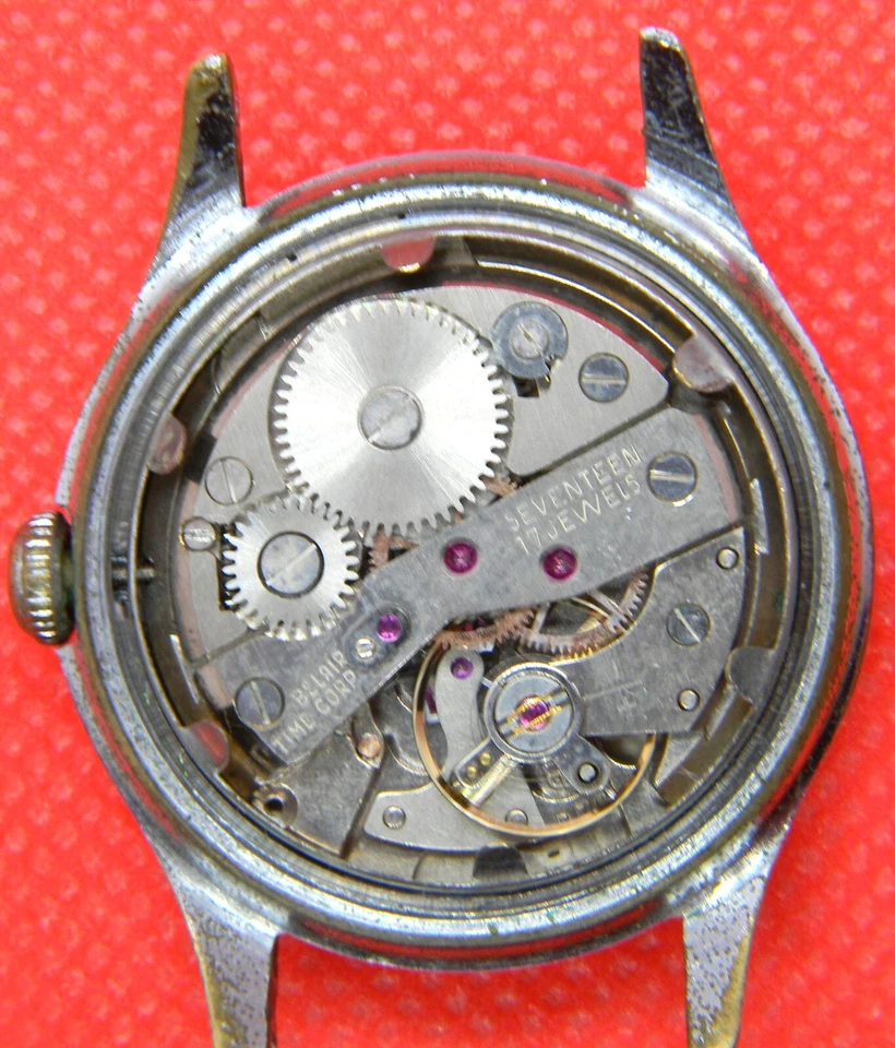156 Reloj Hombre Vintage Cal-Tec Belair Manual 17J Joyas Lorsa P72 Antiguo Funciona Lote Foto 4 de 4