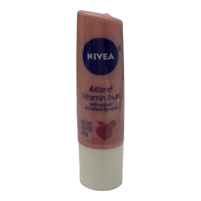 Nivea A Kiss Of Vitamin Swirl Antioxidant Enriched Lip Care Açai Berry Apple HTF
