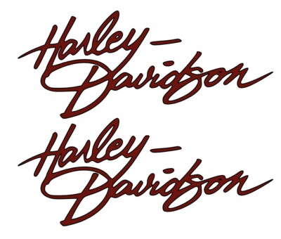 Harley Davidson Gas Tank Vinyl PURPLE RED Decals Harley Custom Chopper Softtail