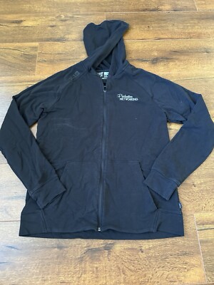 Tactical Black Jacket Hoodie Full Zip Mens Medium Casual