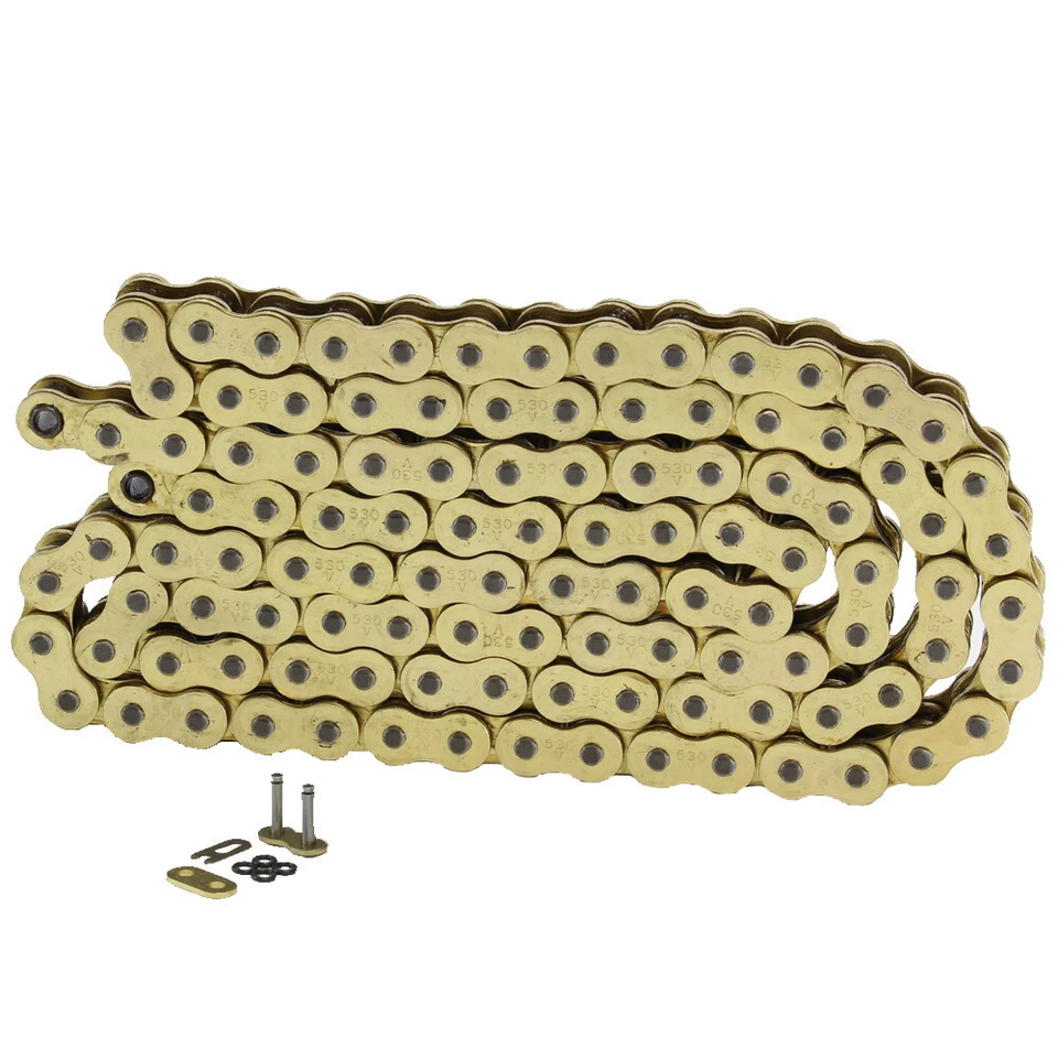 428x118 Link Gold O-Ring Drive Chain For 1985-2003 Honda XR100R Heavy Duty Chain - Image 3 of 4