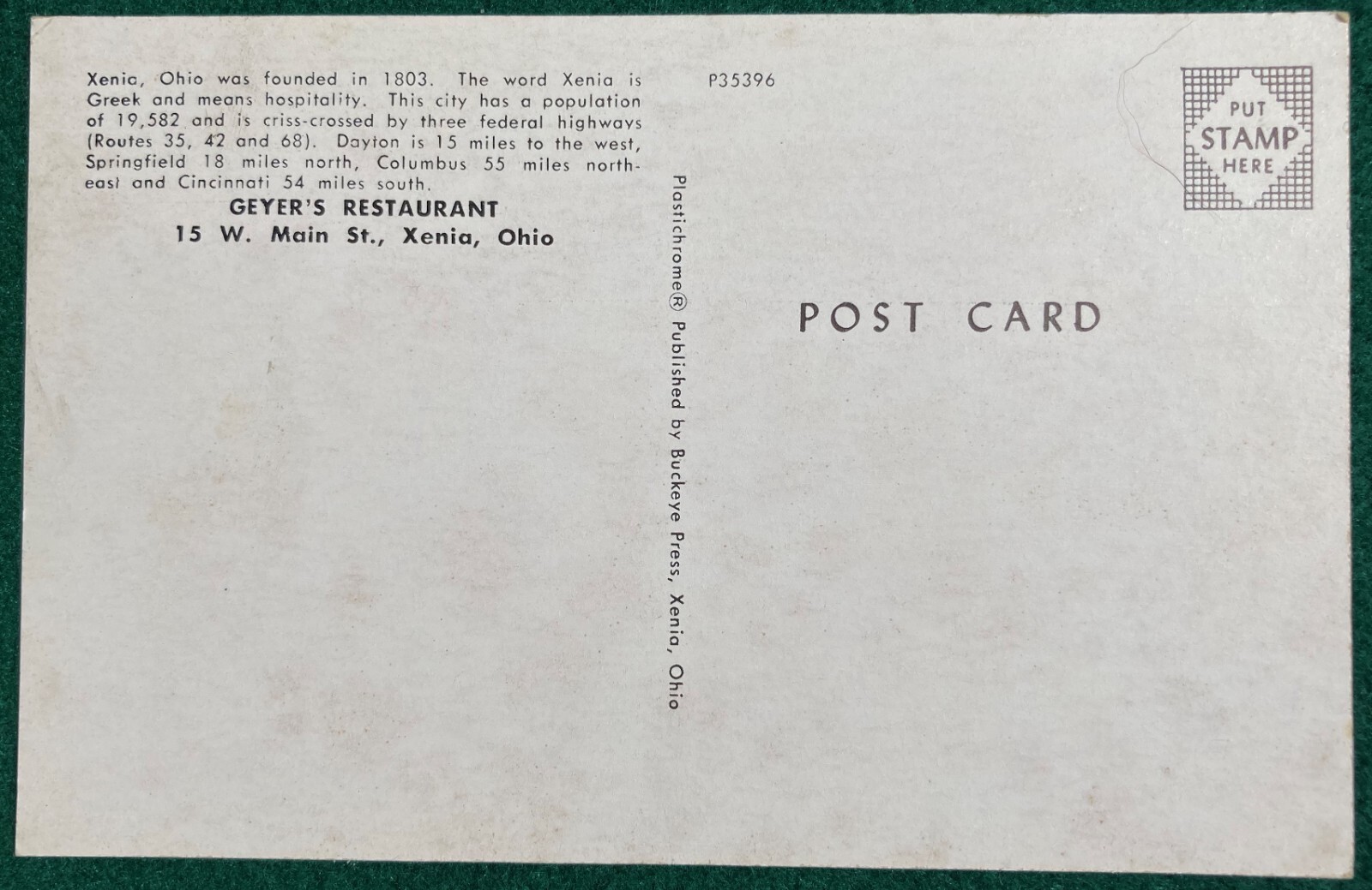 Geyer's Restaurant Xenia Ohio OH Dayton Springfield 1950's Chrome