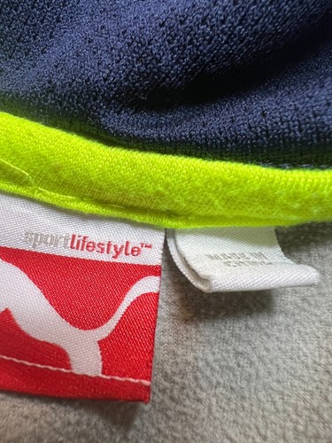 Puma Multicolor Sport Lifestyle Colorblock Pockets Ribbed Full Zip Hoodie Size 6 - Picture 3 of 5