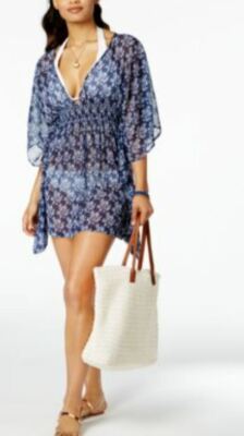 jessica simpson beach dress Swim Suit Tunic Cover Up PATCHED UP XL Powder Blue:Powder Blue