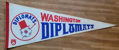 Fanion Vintage Washington Diplomats – Années 70 – Original – Soccer USA