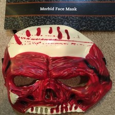 Morbid Face Mask Scary Plastic Half Face Bloody Skull Teeth NEW Halloween Costum
