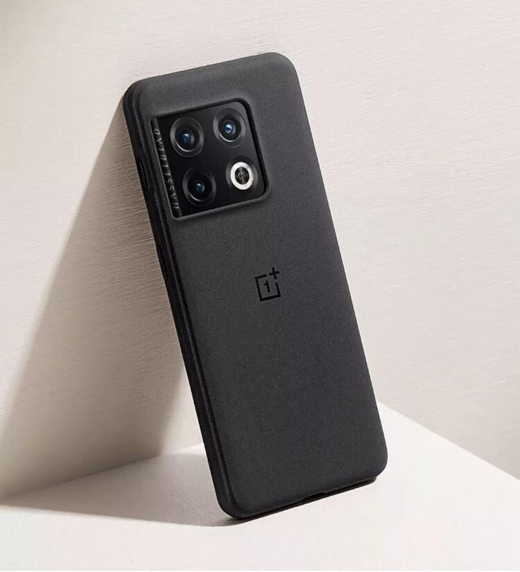Kwmobile Custodia In Silicone TPU Per OnePlus 10 Pro 5G | Soft Case Antiscivolo, Effetto Spazzolato, Ritagli Precisi, Carbone Nero