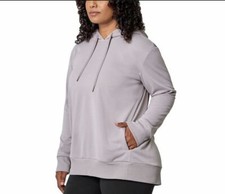 NWT MONDETTA WOMEN'S GULL GRAY PULLOVER PERFORMANCE HOODIE SZ S C548