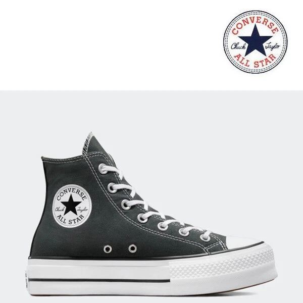 CONVERSE CTAS LIFT PLATEAU DONNA A07927F VERDE IN VENDITA 100% AUTENTICO