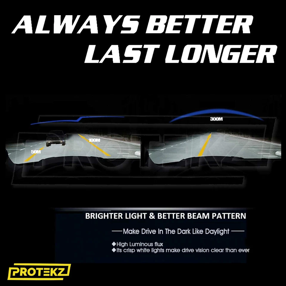 LED Fog Light Kit Protekz H11 6000K Bulbs for 2006-2010 Volkswagen BEETLE - Image 3 of 4