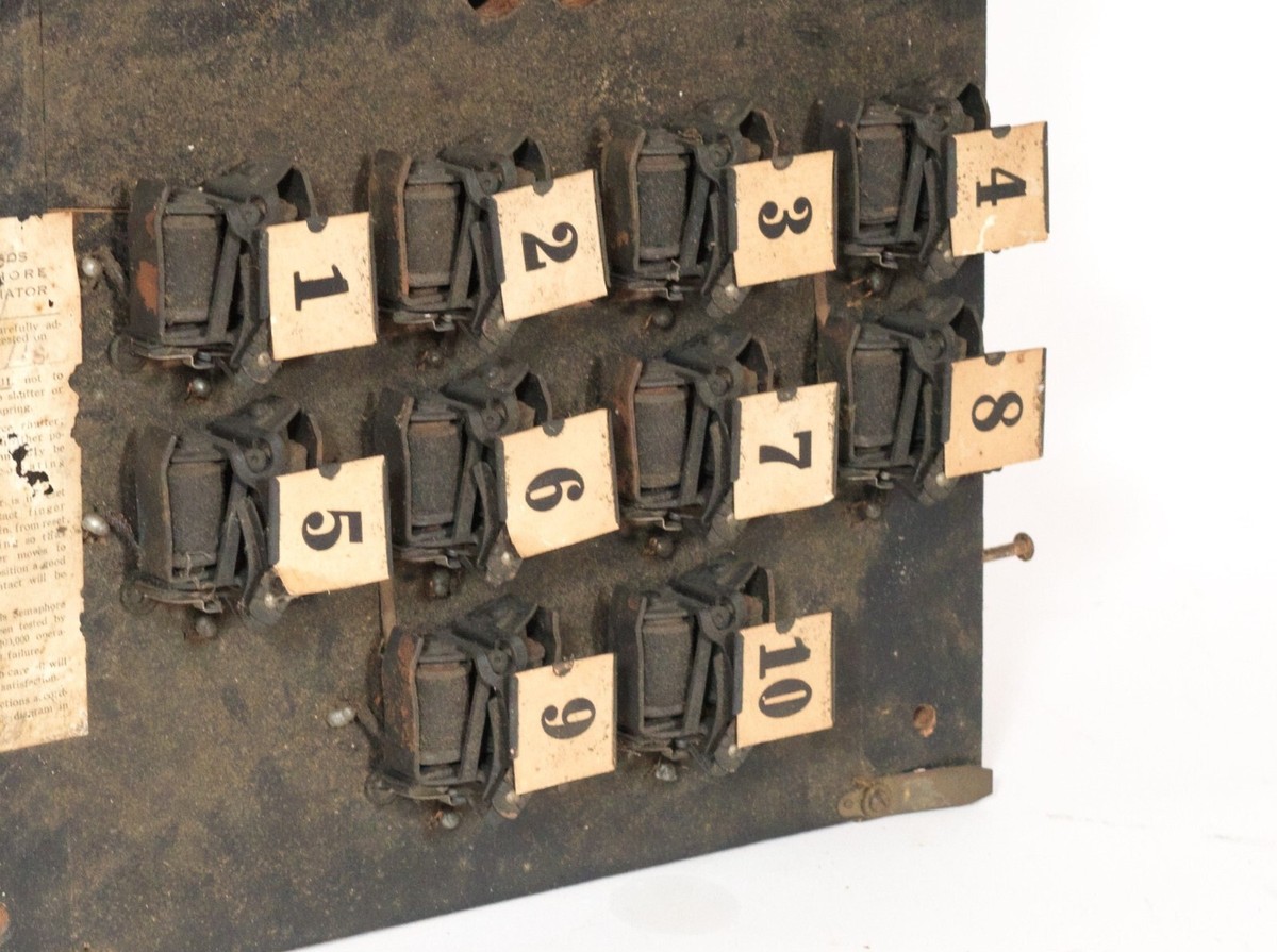 C. 1900 Edwards 1872 Semaphore Annunciator * Antique Fire Alarm