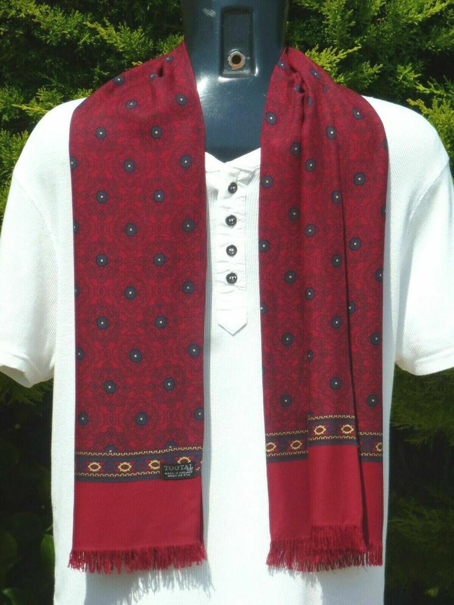 Vintage Retro Tootal Scarf Cravat Dapper Scooter Mod Indie Ascot