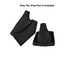 Blue Stitch Vinyl Manual Shift E-brake Boot For Legacy Bl4 2003 2004 2005