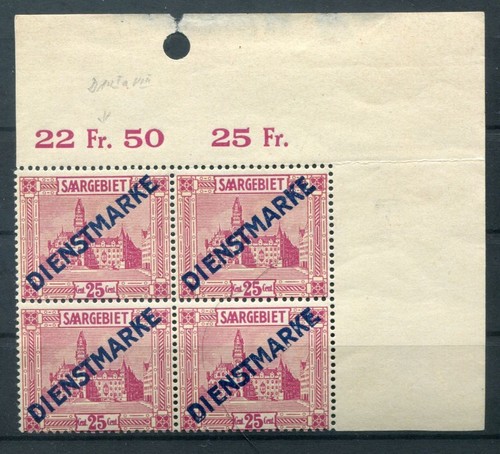 Saar Servizio 14I PFVIII Abart ** MNH Mint (T1200