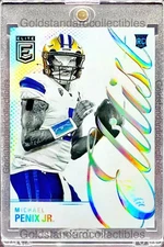 Michael Penix Jr. RARE ROOKIE RAINBOW FOIL REFRACTOR INVESTMENT SSP PANINI MINT