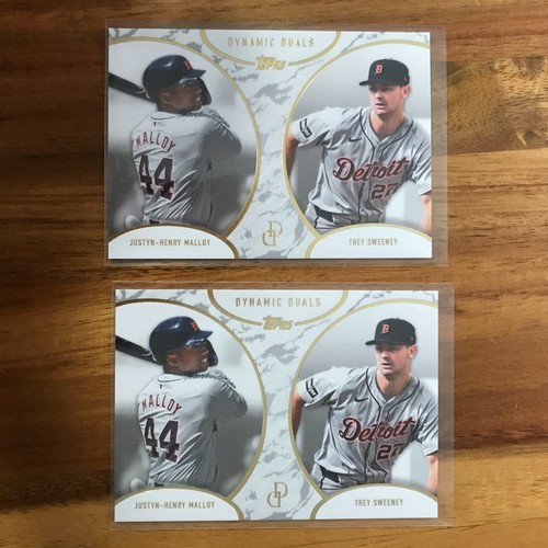 2025 Topps Dynamic Duals Justyn-Henry Malloy & Trey Sweeney#27 RC Detroit Tigers - Picture 2 of 3