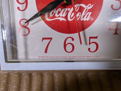 Vintage Coca-Cola 1950's Theme Auto Garage Plastic 3D Wall Clock