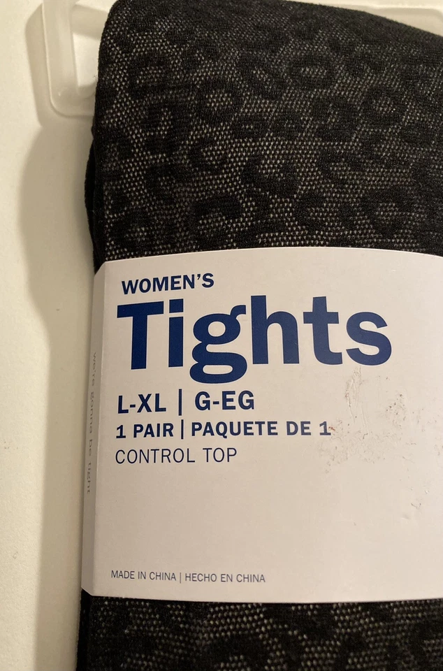 Nuevas Medias Retro Vintage Boho Burlesque Gótico Antiguo Azul Marino Estampado Leopardo Moda L/XL Foto 2 de 4