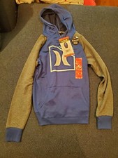 HURLEY BOYS YOUTH HOODIE H20 DRI PULLOVER BLUE LONG SLEEVE SZ M 10/12 NEW