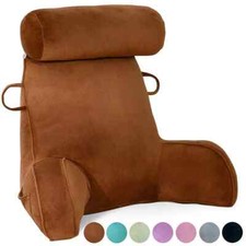 High Back Reading Pillow Back Rest Lumbar Support Arm Seat Cushion Lounger