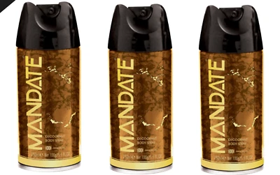 Mandate Body Spray 150ml x 3
