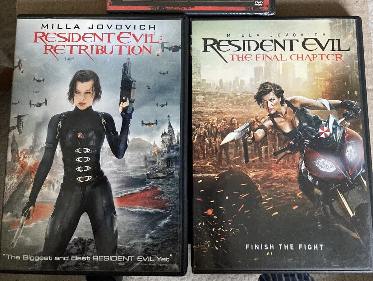 Resident Evil, Apocalypse, Extinction, Retribution,The Final Chapter DVD 6  Movie 43396474826