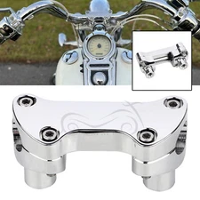 For Harley 2" Riser 1" Handlebar Clamp Heritage Softail FLSTC V-Rod Road King XL