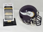 RANDY MOSS signed VIKINGS mini helmet JSA COA