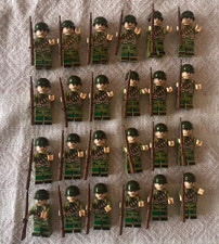 Set of 24 USA US American WW2 Soldiers Army Custom Minifigure Brick Block