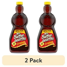 (2 Pack) Mrs. Butterworth's Original Thick & Rich Pancake Syrup, 36 fl Oz...