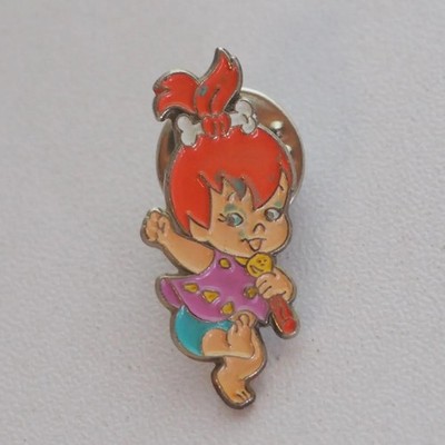 Pebbles Flintstone Pin Anstecknadel Familie Feuerstein Hanna-Barbera Vintage