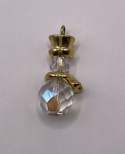 Snowman Sparkly Faceted with crystal Pendant Charm