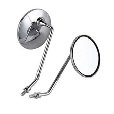 M8 Chrome Motorcycle Rear View Mirrors Vintage Rearview Mirrors 8mm Thread x
