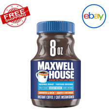 Maxwell House Original Roast Instant Coffee 8oz Jar Rich Smooth