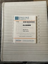 2.5" Circle labels, White Gloss for Laser, round labels, partial box - READ