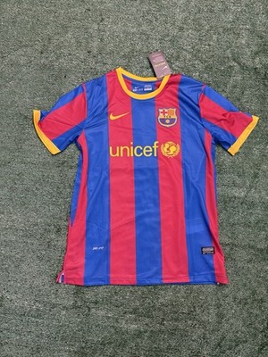 10/11 FC Barcelona Home Jersey Messi #10 Size XL | eBay