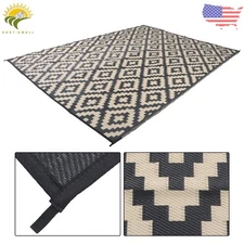 Waterproof Outdoor Rug Outdoor Plastic Straw Rug for Camping RV Mat Out Picnic